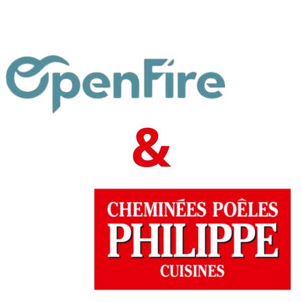 Logo Cheminée Philippe et OpenFire