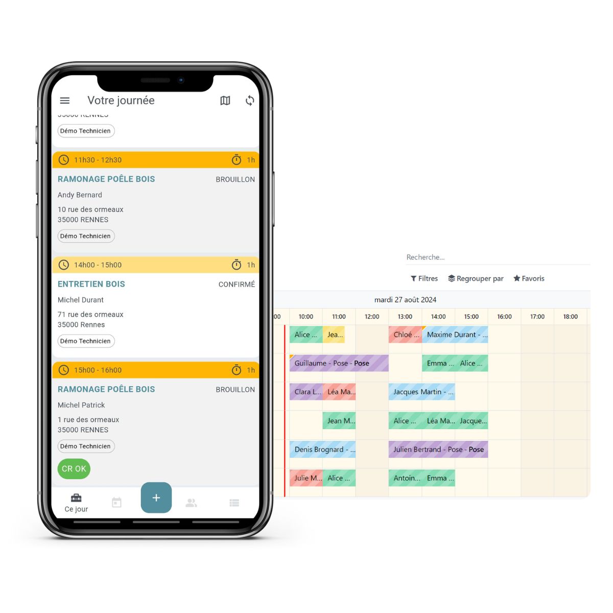 planning rendez-vous openfire