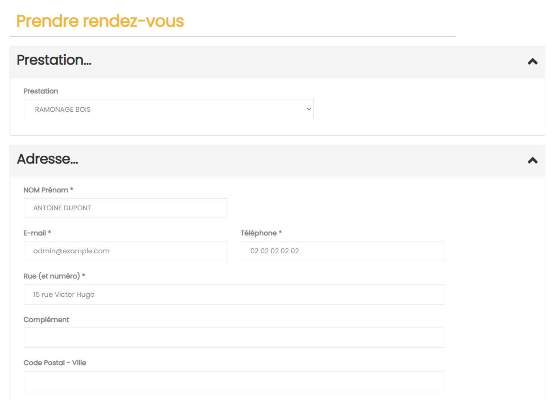 prise de rdv en ligne OpenFire