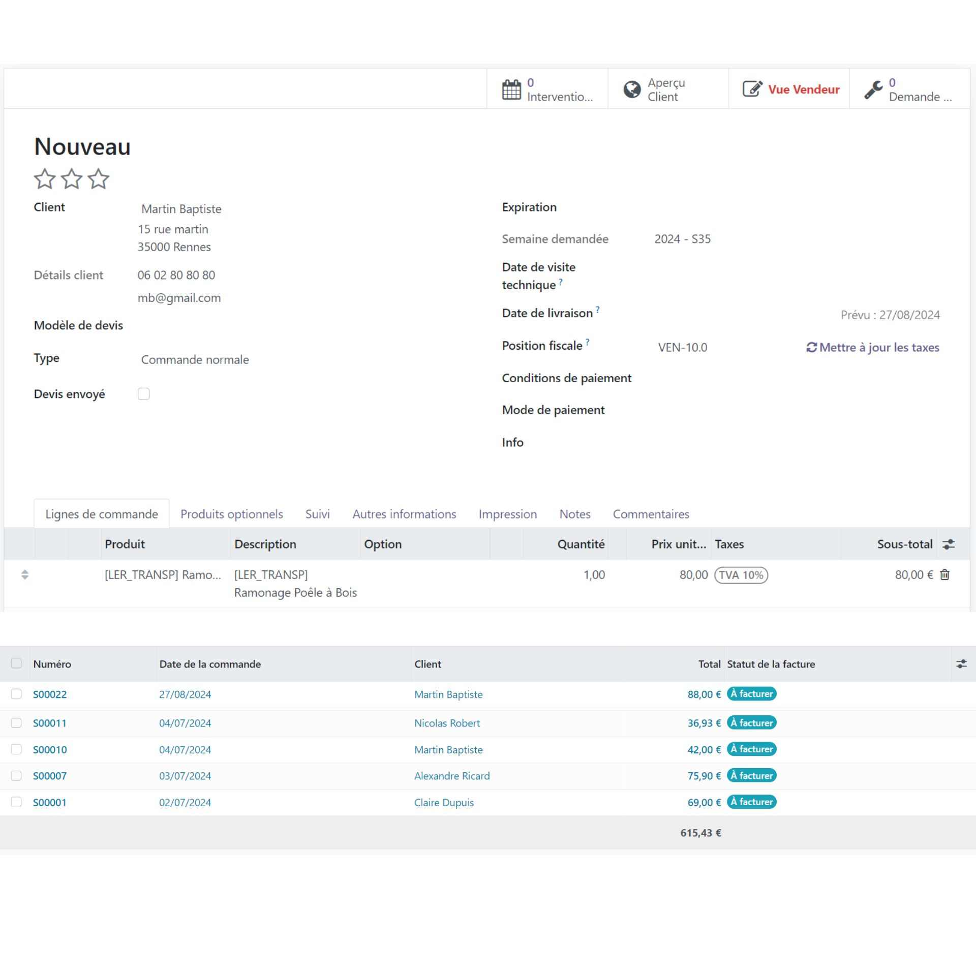 gestion devis et factures