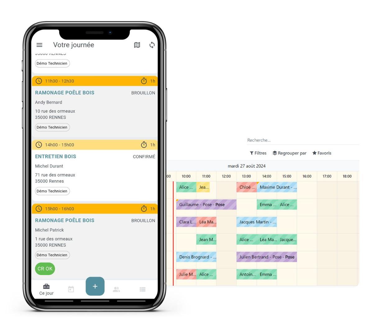 Gestion du planning OpenFire